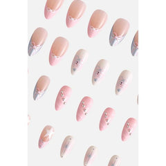 Never Have I Ever - Baby Pink Bows - Press-On Nails