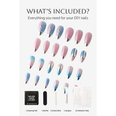Never Have I Ever - Titanium Jelly - Press-On Nail By Jade Roland