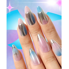 Never Have I Ever - Titanium Jelly - Press-On Nail By Jade Roland