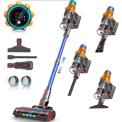 Cordless Stick Vacuum Cleaner with 48KPa Powerful Suction & Self Standing Design