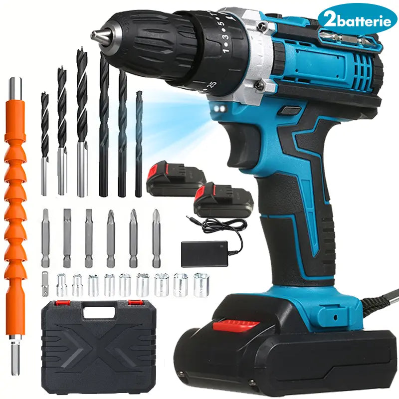 Multi Function Cordless Drill & Complete Home Tool Kit
