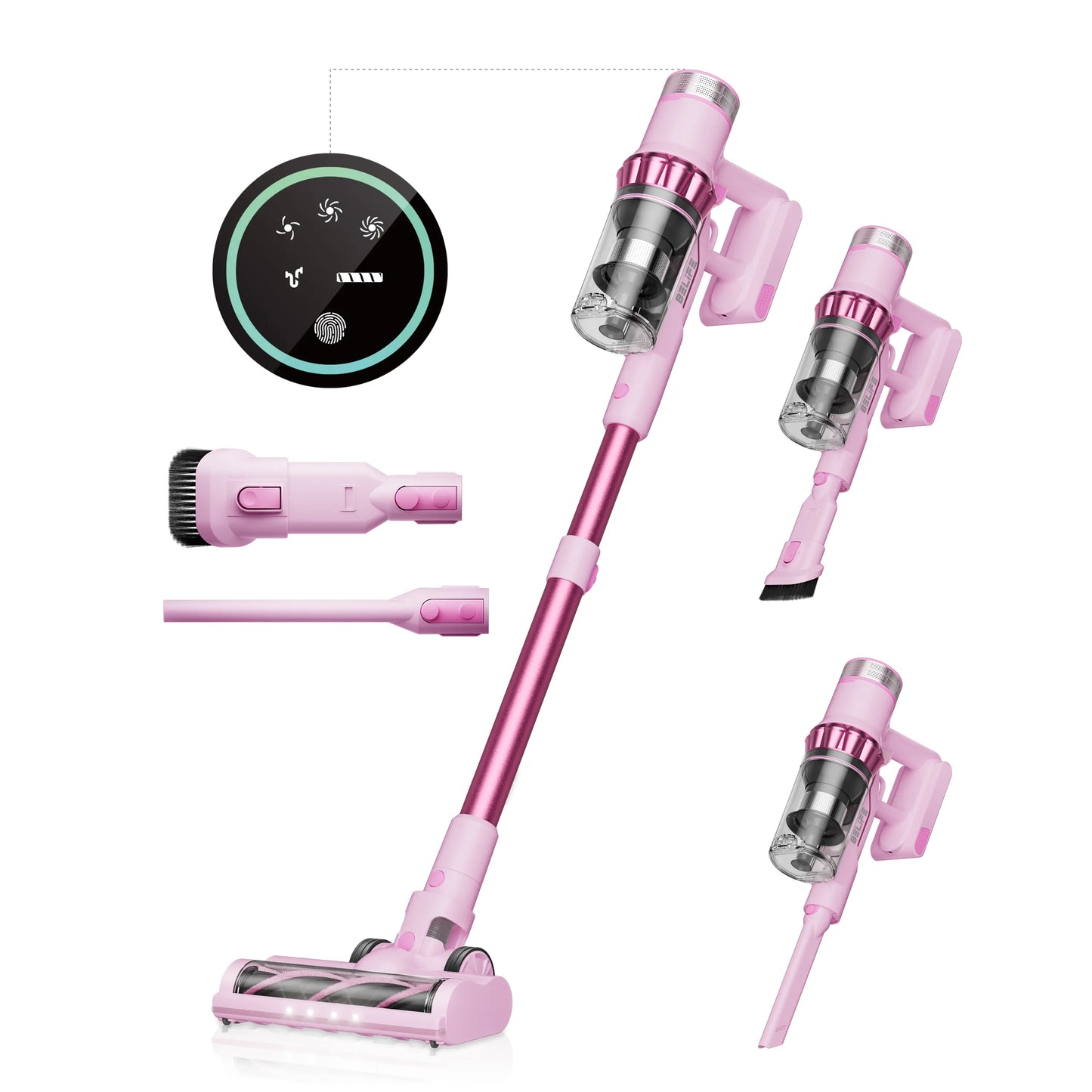 Cordless Stick Vacuum Cleaner with 48KPa Powerful Suction & Self Standing Design