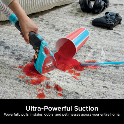 Portable Carpet & Upholstery Cleaner with Powerful Suction for Pet Stains & Car Interiors