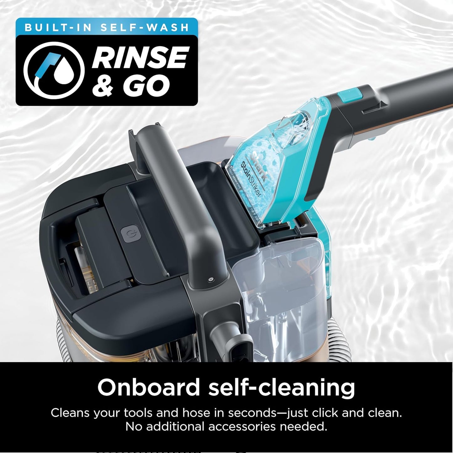 Portable Carpet & Upholstery Cleaner with Powerful Suction for Pet Stains & Car Interiors