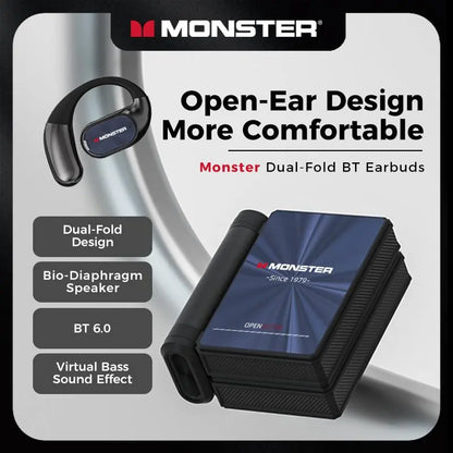 Open Ear Wireless Headphones with Noise Canceling Mic & 165H Battery Life
