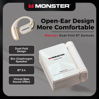 Open Ear Wireless Headphones with Noise Canceling Mic & 165H Battery Life