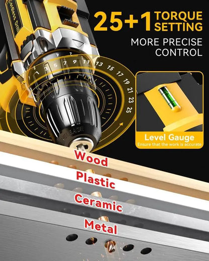 Multi Function Cordless Drill & Complete Home Tool Kit