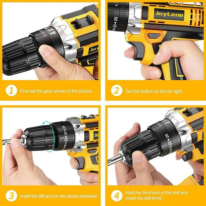 Multi Function Cordless Drill & Complete Home Tool Kit
