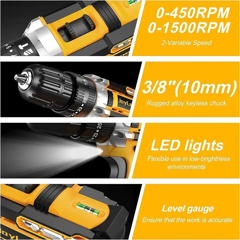 Multi Function Cordless Drill & Complete Home Tool Kit