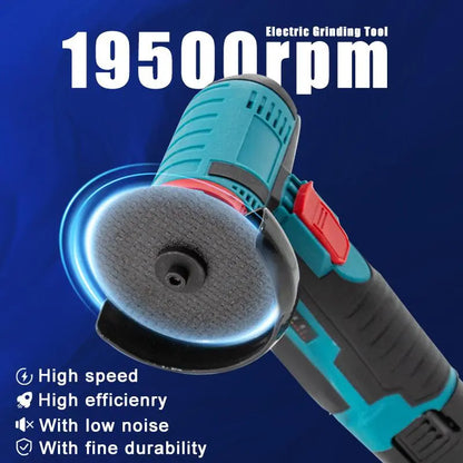 Cordless Brushless Angle Grinder Kit with Cutting, Grinding & Polishing Accessories