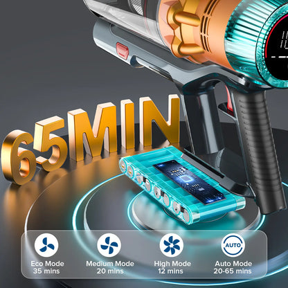 Cordless Stick Vacuum Cleaner with 48KPa Powerful Suction & Self Standing Design