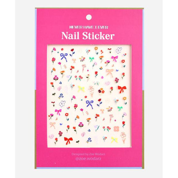 Never Have I Ever - Nail Sticker By Zoe Wodarz - Flower Pop