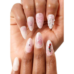 Never Have I Ever - Strawberries N Crème - Almond Press-On Nails